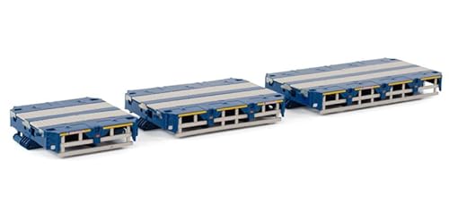 FloZ für WSI für SCHEUERLE für Inter für Kombi-Set Teile: Abstandshalter (3 Meter, 4,5 Meter und 6 Meter) blau für Premium Line 1:50 LKW-Zubehör vorgebautes Modell von FloZ