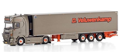 FloZ für WSI für Scania S Highline CS20H 4X2 Kühlanhänger - 3 Achsen für D. für Veluwenkamp Int. Transport B.V. 1:50 LKW vorgebautes Modell von FloZ