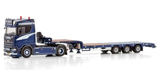 FloZ für WSI für Scania S Normal CS20N 4X2 Semi Tieflader - 3 Achsen für R.J. Boon Transport 1:50 Truck vorgebautes Modell von FloZ