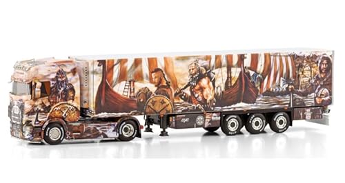 FloZ für WSI für Scania S für Highline CS20H 4X2 Kühlanhänger - 3-Achse für Heide Logistik 1:50 LKW vorgebautes Modell von FloZ