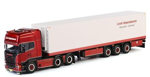 FloZ für WSI für Scania Streamline für Topline 6X2 BOXTRAILER für Leon Hogendoorn 1:50 Truck vorgebautes Modell von FloZ