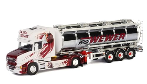 FloZ für WSI für Scania T6 Torpedo 4x2 Tankanhänger für Wewer 1:50 LKW vorgebautes Modell von FloZ