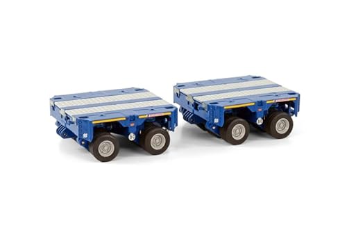 FloZ für WSI für Scheuerle Inter für Kombi Set 2 Achse (2X) blau für Premium Line 1/50 Truck vorgebautes Modell von FloZ