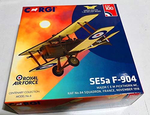 Für Corgi WWI SE5a F-904 Major C E M Pickthorn Mc RAF No.84 Squadron Frankreich November 1918 ? 100 Jahre RAF 1/48 Druckguss-Modellflugzeug von FloZ