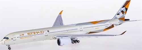 Für JC Wings für Etihad Airways für Airbus A350-1000XWB A6-XWB Flaps Down 1:400 Flugzeug Vorgebautes Modell von FloZ