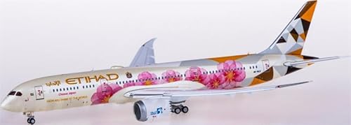 Für JC Wings für Etihad Airways für Boeing 787-9 Dreamliner A6-BLK Flaps Down 1:400 Flugzeug Vorgebautes Modell von FloZ