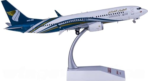 Für JC Wings für Oman Air für Boeing 737 MAX 8 A4O-MB 1:200 Flugzeug vorgebautes Modell von FloZ