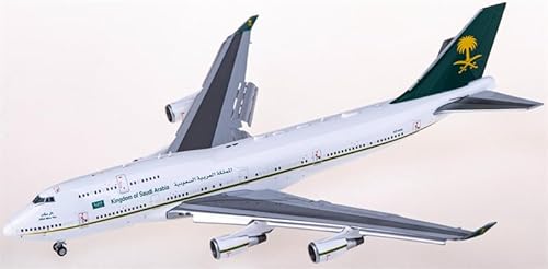 Für JC Wings für Saudi Royal Aviation für Boeing 747-400 HZ-HM1 Flaps Down 1:400 Flugzeug Vorgebautes Modell von FloZ