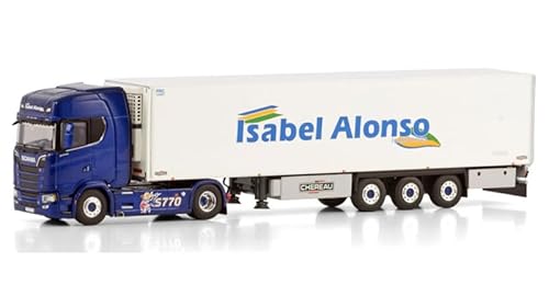 Für WSI für Scania S Highline CS20H 4X2 Kühlanhänger - 3 Achsen für Isabel Alonso 1:50 Truck vorgebautes Modell von FloZ