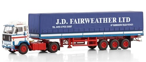 Für WSI für Volvo für F89 4X2 Classic CURTAINSIDER Anhänger – 3 Achsen für Fairweather 1:50 LKW, vorgebautes Modell Für WSI für Volvo für F89 4X2 Classic CURTAINSIDER Anhänger – 3 Achsen für Fairweather 1:50 LKW, vorgebautes Modell von FloZ