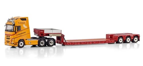 Für WSI für Volvo für FH5 für Globetrotter XL 6X2 TAG AXLE Euro PX Tieflader – 3 Achsen für Kranringen 1:50 Truck vorgebautes Modell von FloZ
