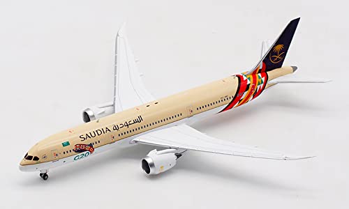 JC Wings Saudi Arabian Airlines 2020 B787-9 HZ-ARF 1:400 Druckguss-Flugzeug, vorgebautes Modell von FloZ