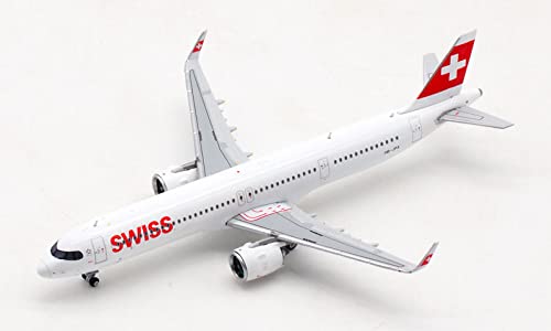 JC Wings for Swiss Airlines Stoos Airbus A321NEO HB-JPA 1:400 Druckgussflugzeug vorgefertigtes Modell von FloZ