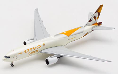JC Wings für Etihad Cargo B777-200 A6-DDD 1?400 Druckguss-Flugzeug, vorgebautes Modell von FloZ