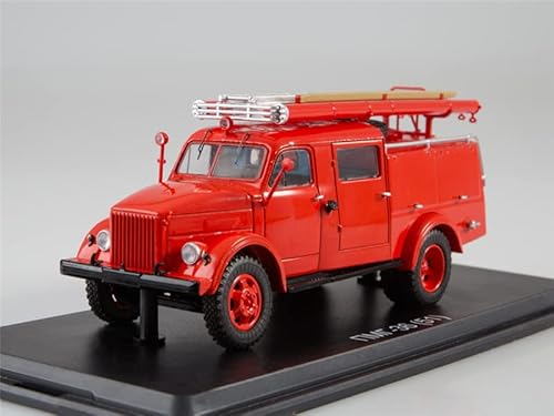 Maßstabsmodelle Sowjetische Russland Gaz PMG-36(51) Feuerwehrwagen rot 1/43 ABS Truck vorgebaut Modell von FloZ