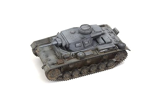 S-MODEL WWII German Pz.Kpfw.III Ausf.G Deutscher Grau 1/72 ABS Tank Vorgebautes Modell von FloZ