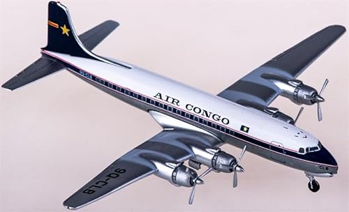 für AeroClassics für Air Congo für Douglas DC-6 9Q-CLB 1:400 Flugzeug vorgebautes Modell von FloZ