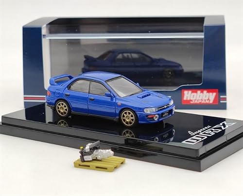 für HobbyJapan für Subaru für Impreza für WRX GC8 1992 mit Motor Sport Blau 1:64 LKW vorgebautes Modell von FloZ