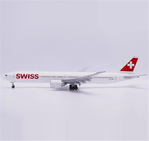 für JC Wings for Swiss für Boeing 777-300ER HB-JNG Flaps Down 1:200 Flugzeug vorgebautes Modell von FloZ