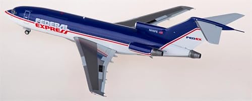 für JC Wings für FedEx Express für Boeing 727-100 N115FE 1:200 Flugzeug vorgebautes Modell von FloZ