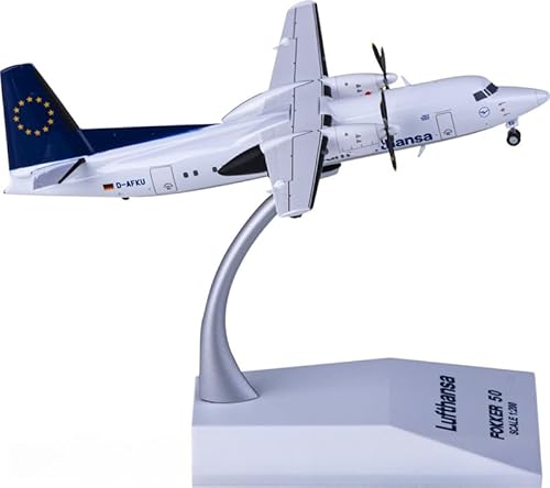 für JC Wings für Lufthansa für Fokker 50 D-AFKU 1:200 Flugzeug vorgebautes Modell von FloZ