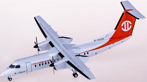 für JC Wings für UNI Air für Bombardier für Dash 8-300 B-15225 1:200 Flugzeug vorgebautes Modell von FloZ
