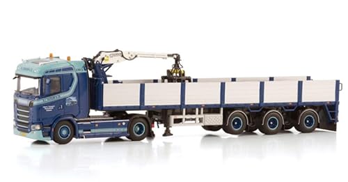 für WSI für Scania S Normal CS20N 4X2 Brick Trailer - 3 Achsen für A.C. Baauw 1:50 LKW-Modell von FloZ