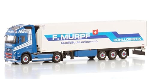 für WSI für Volvo für FH5 für Globetrotter XL 4X2 Kühlanhänger - 3-Achse für F. Murpf AG 1:50 LKW vorgebautes Modell von FloZ