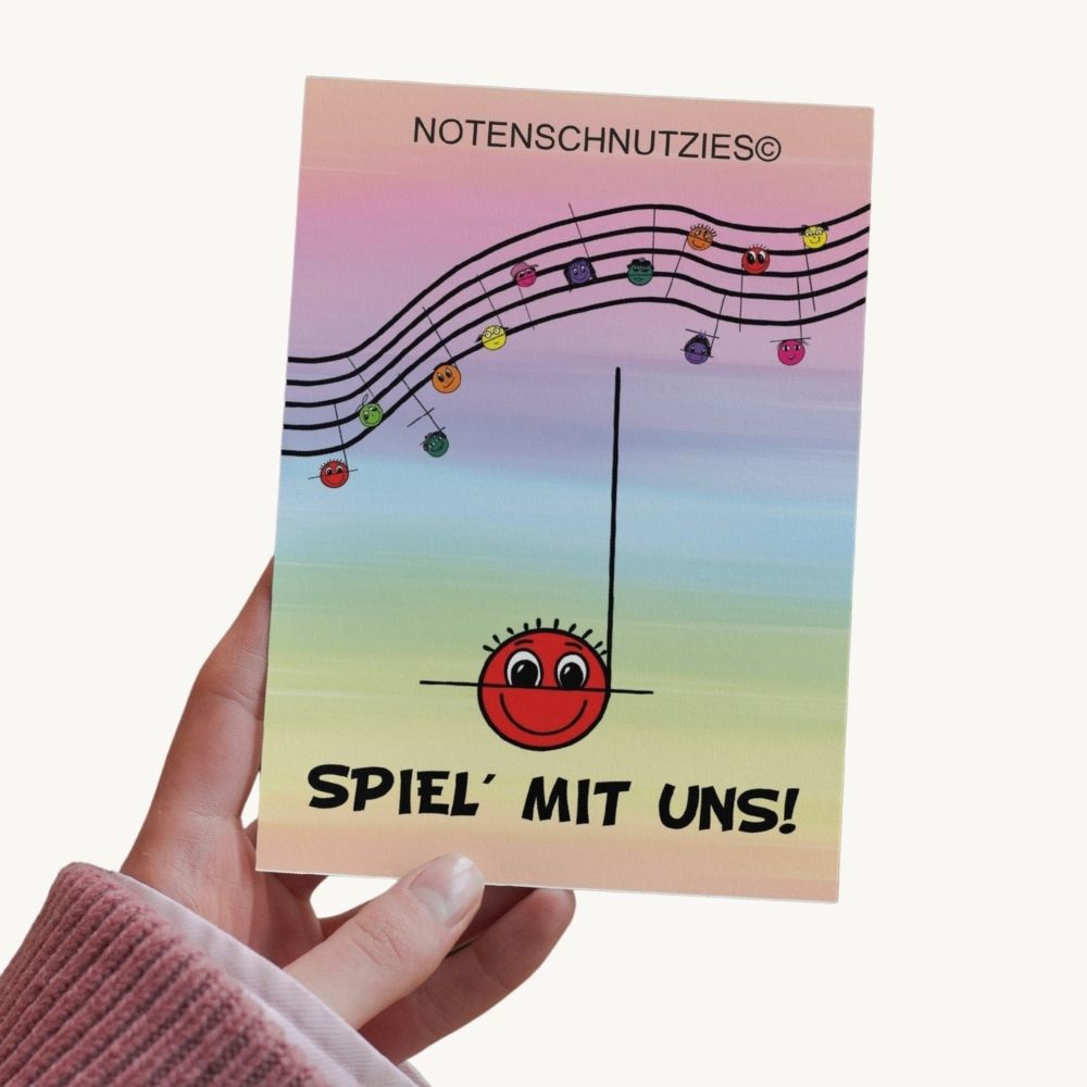 Sonodrum Notenschnutzies Pocket A6 - Lernkarten Einzelnoten A6 - Floh im Ohr TV Sonodrum Notenschnutzies Pocket A6 - Lernkarten Einzelnoten A6 - Floh im Ohr TV von FlohImOhrTV