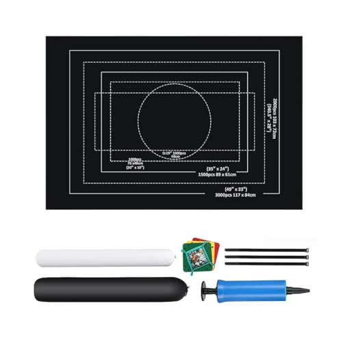 FLOKOO Puzzlematte - 150cm x 100cm - Schwarz - Rollbar - Faltbare Puzzlematte - Puzzlematte FLOKOO Puzzlematte - 150cm x 100cm - Schwarz - Rollbar - Faltbare Puzzlematte - Puzzlematte von FLOKOO