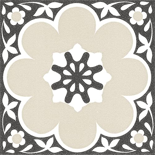 FloorPops Daphne Vinyl-Bodenfliesen zum Abziehen und Aufkleben, 30,5 x 30,5 cm, Schwarz FloorPops Daphne Vinyl-Bodenfliesen zum Abziehen und Aufkleben, 30,5 x 30,5 cm, Schwarz von FloorPops