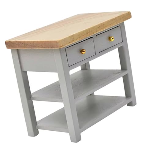 Florisync 1/12 Skala Dollhouses Miniatur Seitenschrank Speichereinheit Perfekt Für Die Verbesserung Realistischer Puppenhouses Szenendekoration Sammelmodellmöbel von Florisync
