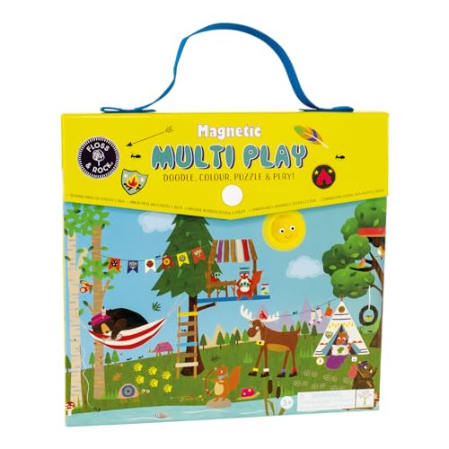 Floss and Rock 48P6042 Magnetisches Multispiel, Abenteuer, 23,5 cm Länge, pädagogische Aktivitäten für Kinder von Floss & Rock