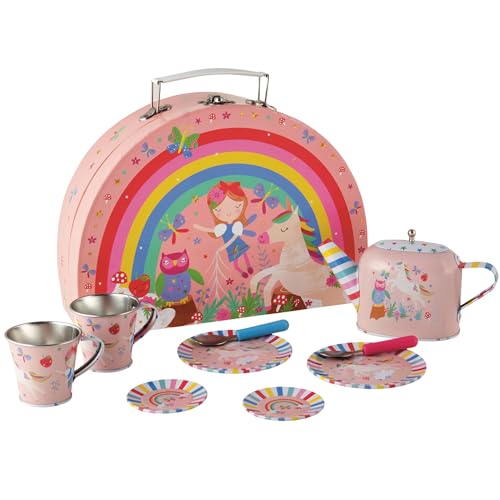 Floss & Rock 10-teiliges Teeservice mit Regenbogenfeen-Motiv Floss & Rock 10-teiliges Teeservice mit Regenbogenfeen-Motiv von Floss & Rock