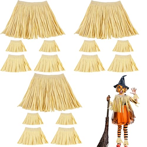 3-teiliges Vogelscheuchenkostüm-Set, Halloween-Kostüm-Set, Zauberer, Vogelscheuche, Kostüm für Erwachsene, Kinder, Cosplay von Flotory