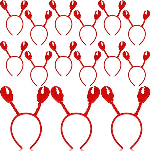 Flotory 15 Stück Hummer-Stirnbänder, rote Krabbenhut, Kopfbedeckung, Krebse, Krallen, Stirnband für Halloween, Cosplay, Kostüm, Tier Flotory 15 Stück Hummer-Stirnbänder, rote Krabbenhut, Kopfbedeckung, Krebse, Krallen, Stirnband für Halloween, Cosplay, Kostüm, Tier von Flotory
