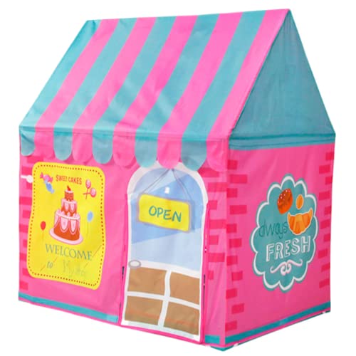 Floving Kinderzelt für drinnen Spielzelt mädchen Spielzelt Haus Junge Haus für Kinder Tipi Zelt für Kinder Pop up Zelt Kinder (Rosa) von Floving