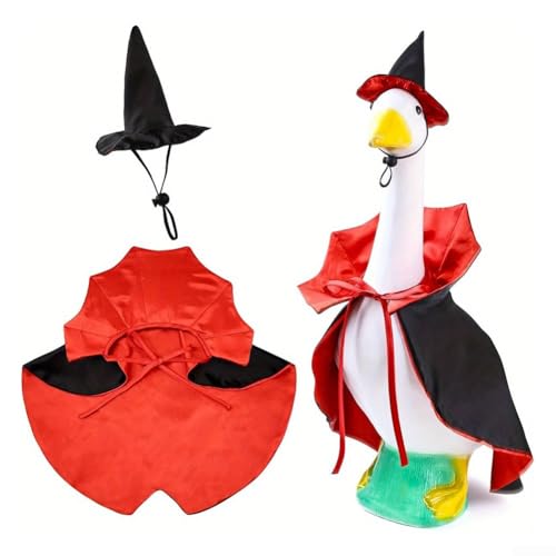 Floweringbeter Für Rasengans Halloween-Kostüm mit Hexenhut und Umhang-Set, entworfen für Wetterbeständigkeit und den Außenbereich Floweringbeter Für Rasengans Halloween-Kostüm mit Hexenhut und Umhang-Set, entworfen für Wetterbeständigkeit und den Außenbereich von Floweringbeter