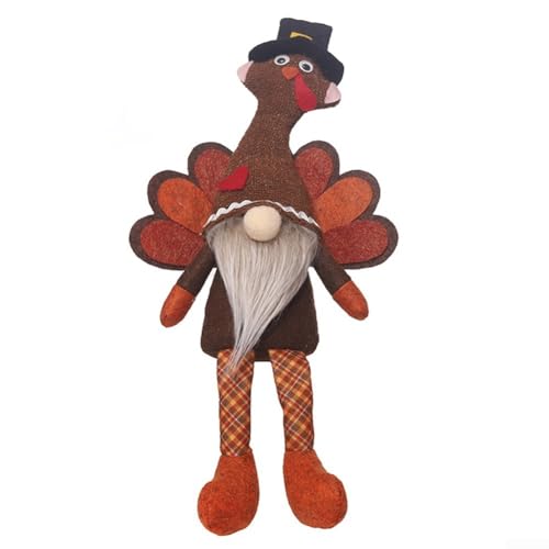 Floweringbeter Truthahn-Plüschpuppen-Set für Thanksgiving. Verleihen Sie Ihrer Urlaubsdekoration einen Hauch von Laune (A) von Floweringbeter