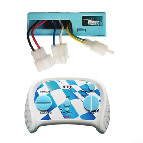 Kinderferngesteuertes Fahr-On-Auto-Controller mit 2 4G-Empfängern, Schritt-für-Schritt-Frequenz-Anleitung (5PIN B vollständiges Set) von Floweringbeter