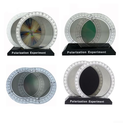Optisches Experimentierset für Studenten, Lichtpolarisierung und Farbdemonstrator (Schwarz / Weiß) von Floweringbeter