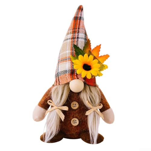 Zwergpuppe mit Sonnenblumen-Akzent zur Feier der Erntezeit (B) von Floweringbeter