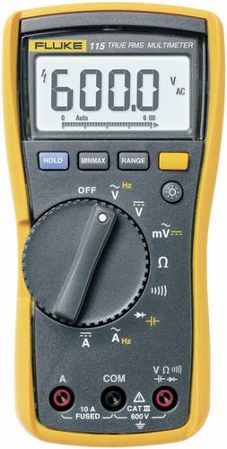 Fluke 115 Hand-Multimeter kalibriert (ISO) digital CAT III 600V Anzeige (Counts): 6000 von Fluke