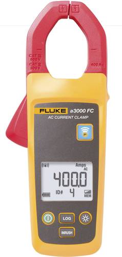 Fluke FLK-a3000 FC Stromzange digital Datenlogger CAT III 600V Anzeige (Counts): 4000 von Fluke