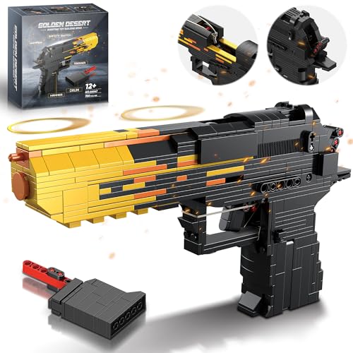 Fluorspar blaster Baustein-Pistole für Erwachsene, 1:1 Pistole-Bauset für Jungen ab 14 Jahren, die Gummiband zum Selberbauen zusammenbaut, Sammlergeschenk für Spielzeugliebhaber, 700 Stück Fluorspar blaster Baustein-Pistole für Erwachsene, 1:1 Pistole-Bauset für Jungen ab 14 Jahren, die Gummiband zum Selberbauen zusammenbaut, Sammlergeschenk für Spielzeugliebhaber, 700 Stück von Fluorspar blaster