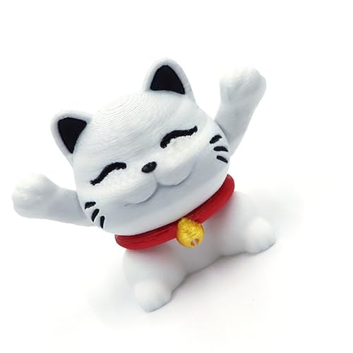 Fluxioxtna Bunte Spiralen Katzen Miniatur Figur Dekore Erweiterbare Katzen Spannungsrelevant Sensorisches Spielzeug Desktop Display Erweiterbare Spiralen Ornament von Fluxioxtna