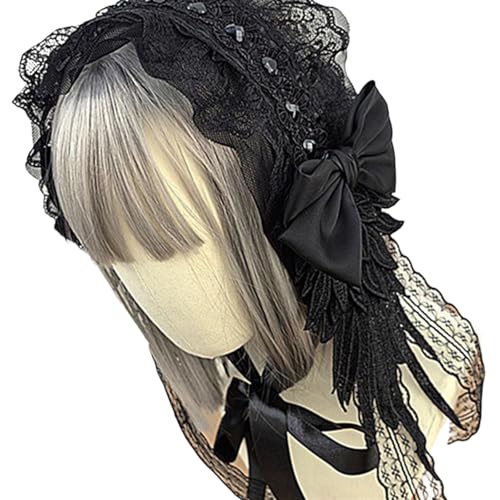 Fluxioxtna Gothic Punk Lace Bowknot Stirnband Mit Kreuzen Flügel Designs Haarzubehör Für Frauen Mädchen Cosplay Event Outfits Fluxioxtna Gothic Punk Lace Bowknot Stirnband Mit Kreuzen Flügel Designs Haarzubehör Für Frauen Mädchen Cosplay Event Outfits von Fluxioxtna