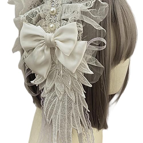 Fluxioxtna Gothic Punk Lace Bowknot Stirnband Mit Kreuzen Flügel Designs Haarzubehör Für Frauen Mädchen Cosplay Event Outfits Fluxioxtna Gothic Punk Lace Bowknot Stirnband Mit Kreuzen Flügel Designs Haarzubehör Für Frauen Mädchen Cosplay Event Outfits von Fluxioxtna