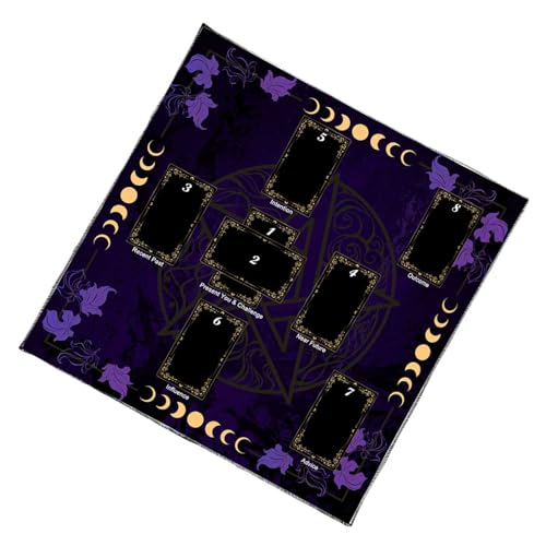 Fluxioxtna Stoffkartentisch Karten Tuch Wandtee Leseberichtung Tarotkarte Tischdecke Altäre Stoff Einfach Zu Bedienen von Fluxioxtna