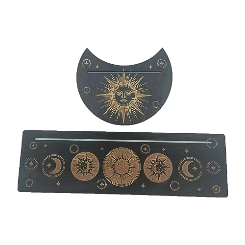 Fluxioxtna Tragbare Holztarot Kartenständer Rechteckiger Mondform Tarot Basis Display Tablett Hexengöttliche Werkzeug Tarot Lieferungen von Fluxioxtna